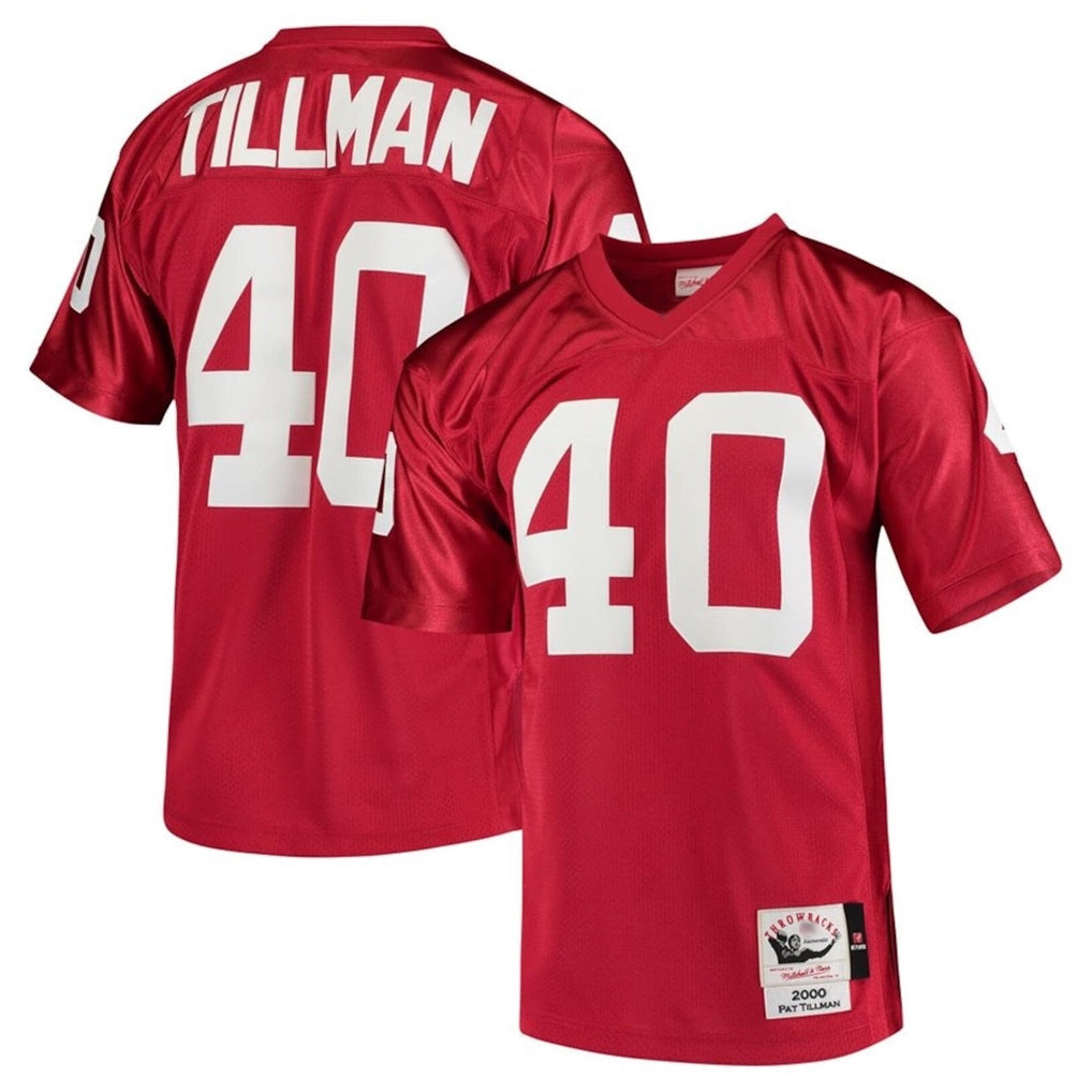 A.Cardinals #40 Pat Tillman Player Red Mitchell & Ness Cardinal Legacy Replica Ldoa Stitched Jerseys