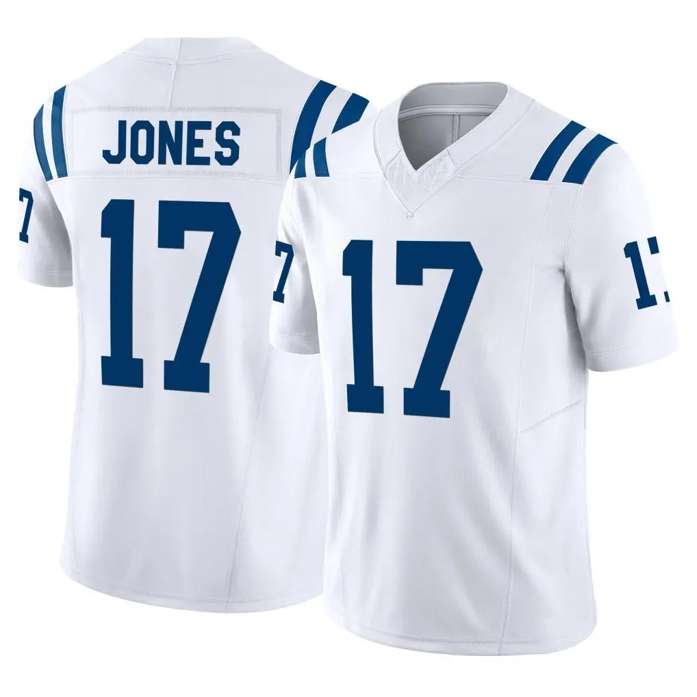 IN.Colts #17 Daniel Jones Player White Limited Vapor F.U.S.E. Home Game Ldoa Stitched Jerseys