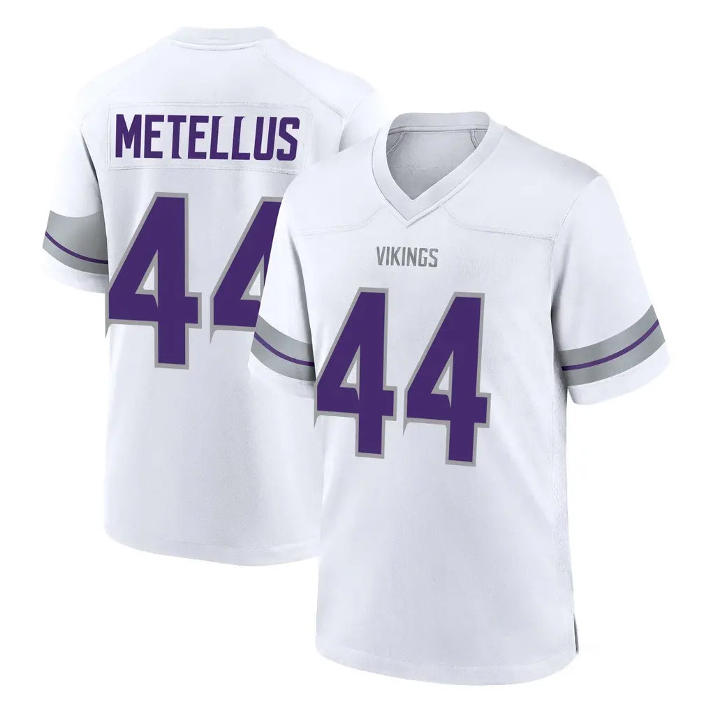 M.Vikings #44 Josh Metellus Player White Alternate Home Game Ldoa Stitched Jerseys