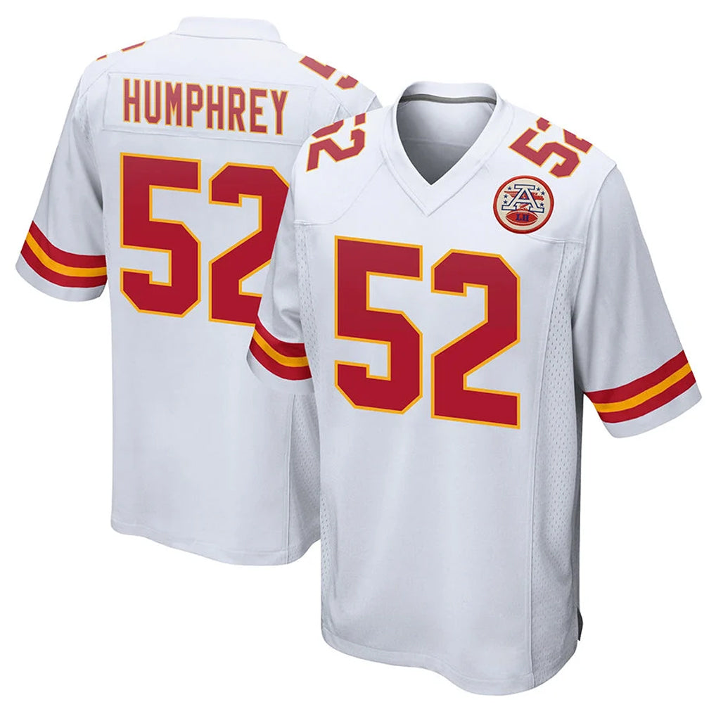 KC.Chiefs #52 Creed Humphrey Player White Home Game Ldoa Stitched Jerseys