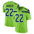 S.Seahawks #22 Rashid Shaheed Player Green Limited Color Rush Home Game Ldoa Stitched Jerseys
