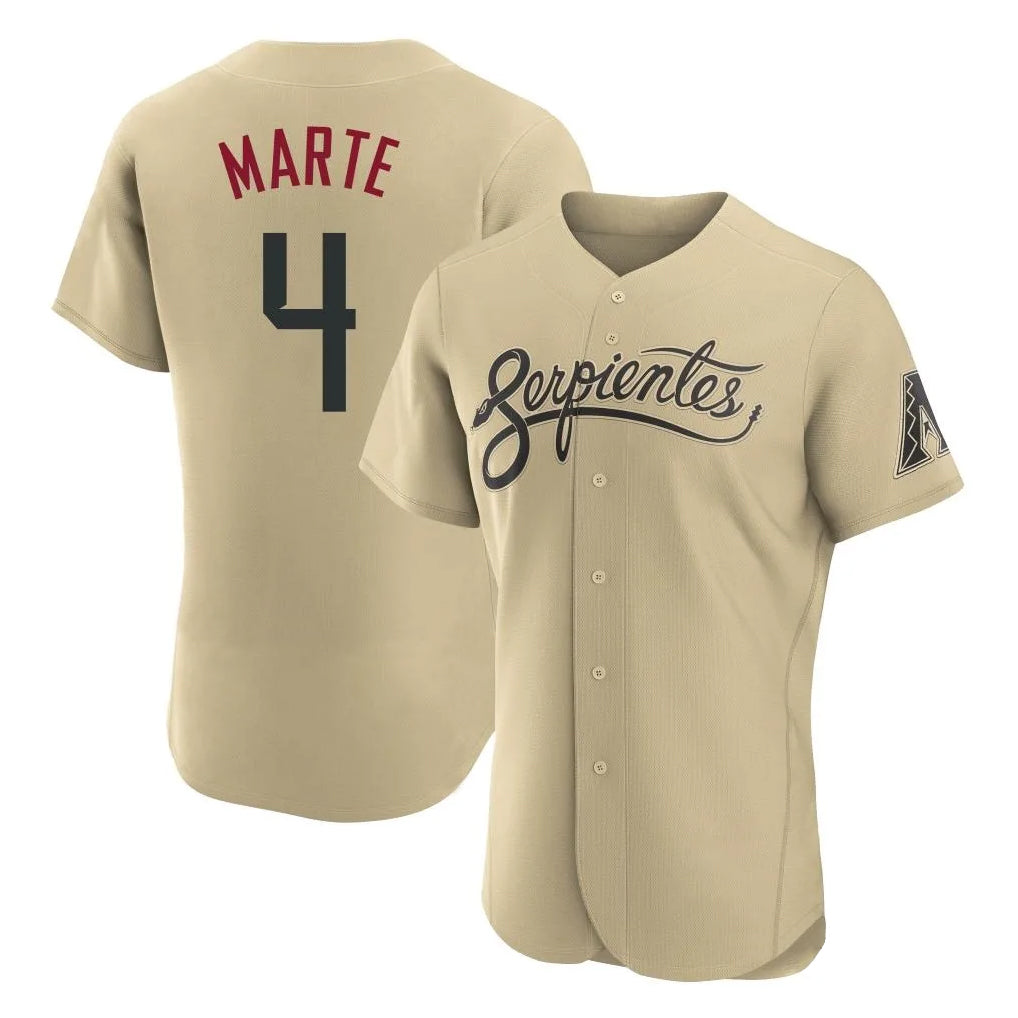 A.Diamondbacks #4 Ketel Marte Player Tan City Connect Limited Elite Home Game Ldoa Stitched Jerseys