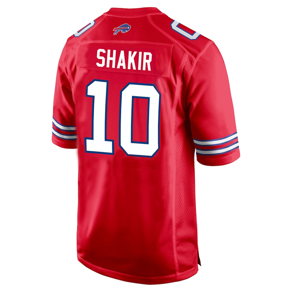 B.Bills #10 Khalil Shakir Player Red Home Game Ldoa Stitched Jerseys