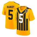 P.Steelers #5 Jalen Ramsey Player Gold Limited 1933 Throwback Home Game Ldoa Stitched Jerseys
