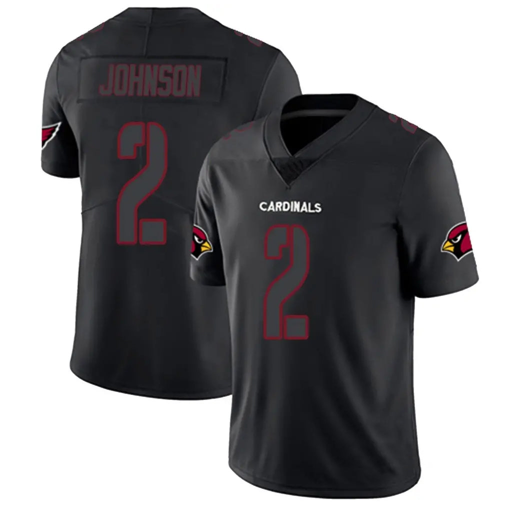 A.Cardinals #2 Will Johnson Player Black Impact Limited Home Game Ldoa Stitched Jerseys