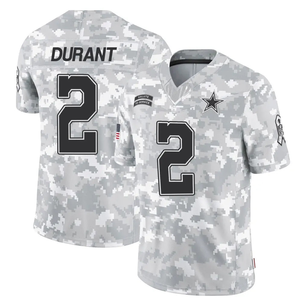D.Cowboys #2 Cobie Durant Player Arctic Camo Salute to Service Limited Home Game Kdoa Stitched Jerseys