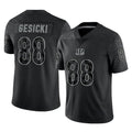 C.Bengals #88 Mike Gesicki Player Black Reflective Limited Game Ldoa Stitched Jerseys