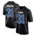 D.Lions #31 Kerby Joseph Player Black Fashion Home Game Ldoa Stitched Jerseys