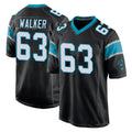 C.Panthers #63 Rasheed Walker Player Black Game Ldoa Stitched Jerseys