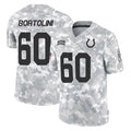 IN.Colts #60 Tanor Bortolini Player Arctic Camo Salute To Service Limited Game Ldoa Stitched Jerseys