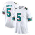 M.Dolphins #5 Jaylen Wright Player White Limited Home Game Ldoa Stitched Jerseys