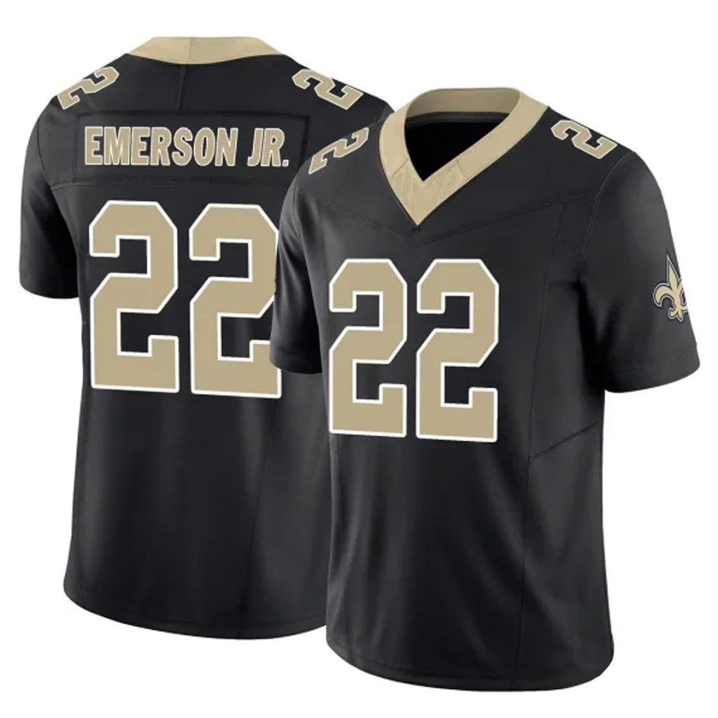 NO.Saints #22 Martin Emerson Jr. Player Black Limited Vapor F.U.S.E. Home Game Ldoa Stitched Jerseys