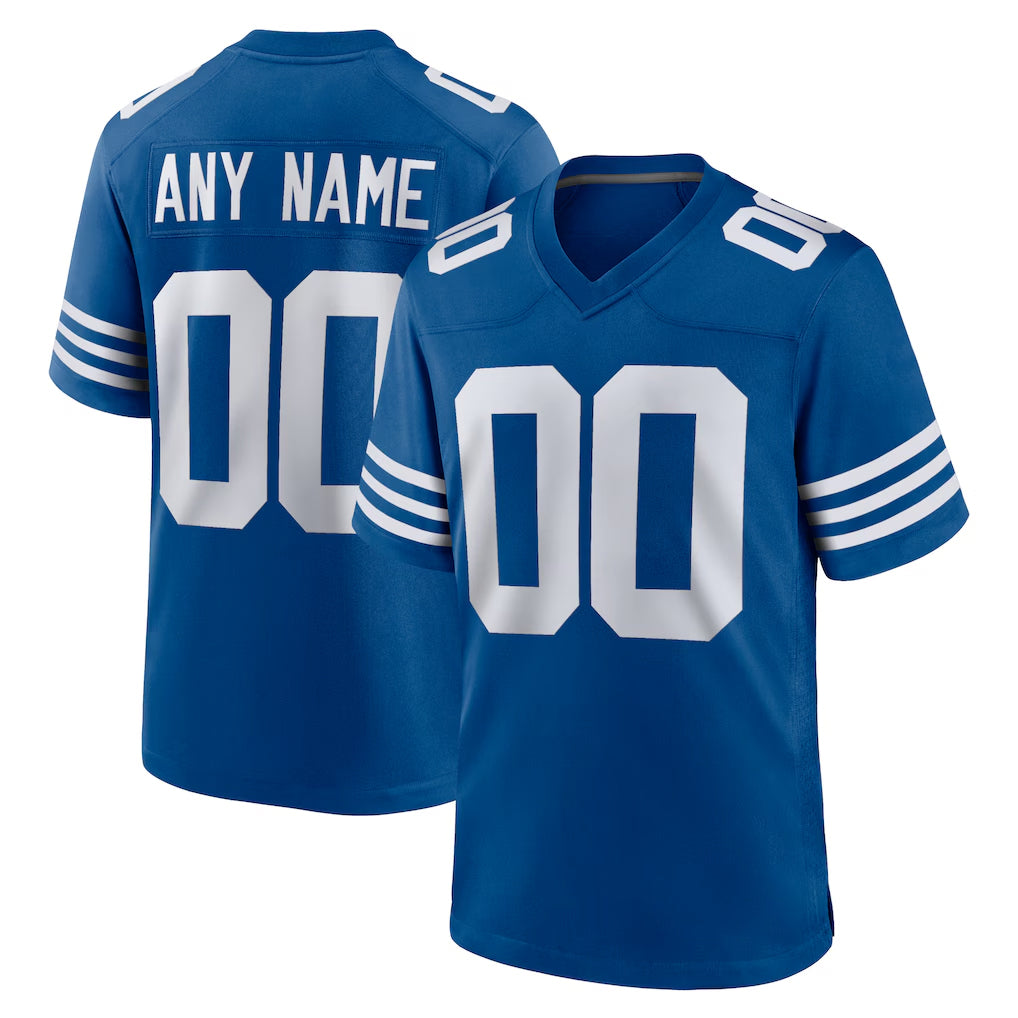 Custom IN.Colts Royal Limited Home Game Any Name & Numbers Ldoa Stitched Jerseys