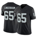 LV.Raiders #65 Tyler Linderbaum Player Black Limited Vapor F.U.S.E. Home Game Ldoa Stitched Jerseys
