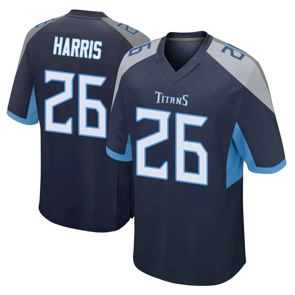 T.Titans #26 Marcus Harris Player Navy Home Game Ldoa Stitched Jerseys