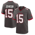 TB.Buccaneers #15 Tez Johnson Player Pewter Alternate Home Game Ldoa Stitched Jerseys