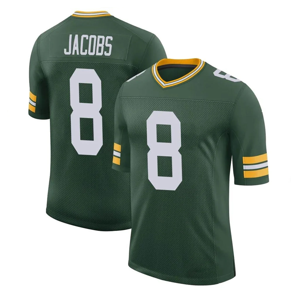 GB.Packers #8 Josh Jacobs Player Green Limited Classic Home Game Ldoa Stitched Jerseys