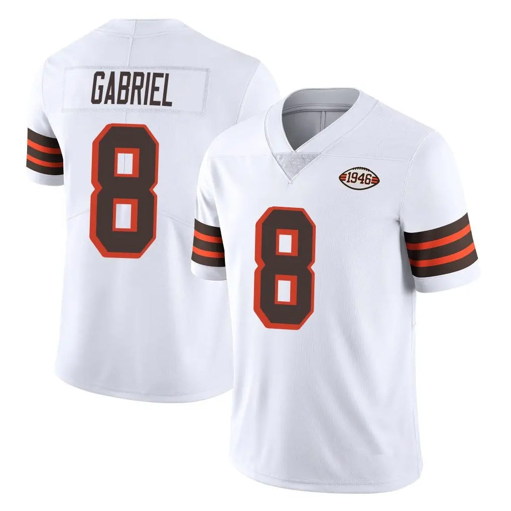 C.Browns #8 Dillon Gabriel Player White Limited  Vapor 1946 Collection Alternate Game Ldoa Stitched Jerseys