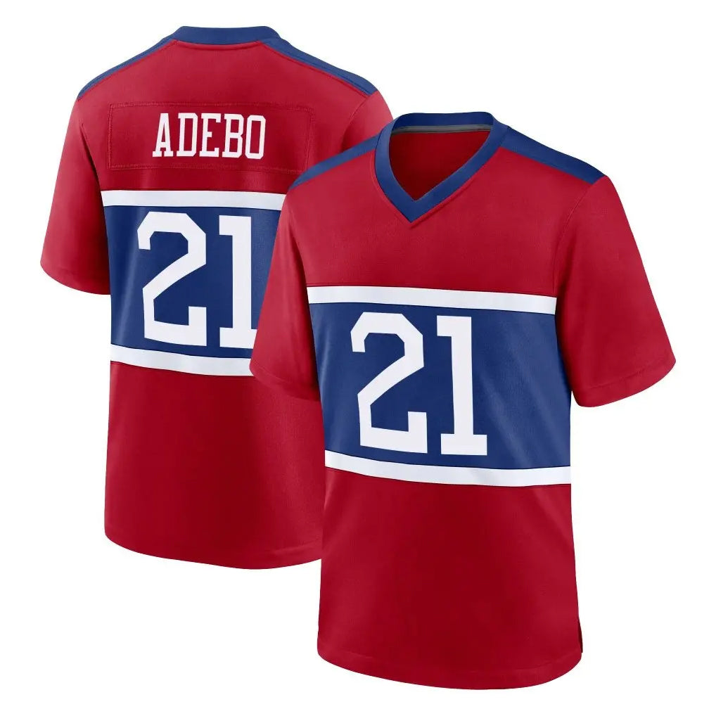 NY.Giants #21 Paulson Adebo Player Red Century Home Game Ldoa Stitched Jerseys