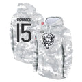 C.Bears #15 Rome Odunze Player Arctic Camo Salute to Service Pullover Hoodies Limited Ldoa Stitched Jerseys
