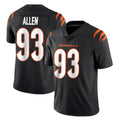 C.Bengals #93 Jonathan Allen Player Black Vapor Untouchable Limited Home Game Ldoa Stitched Jerseys