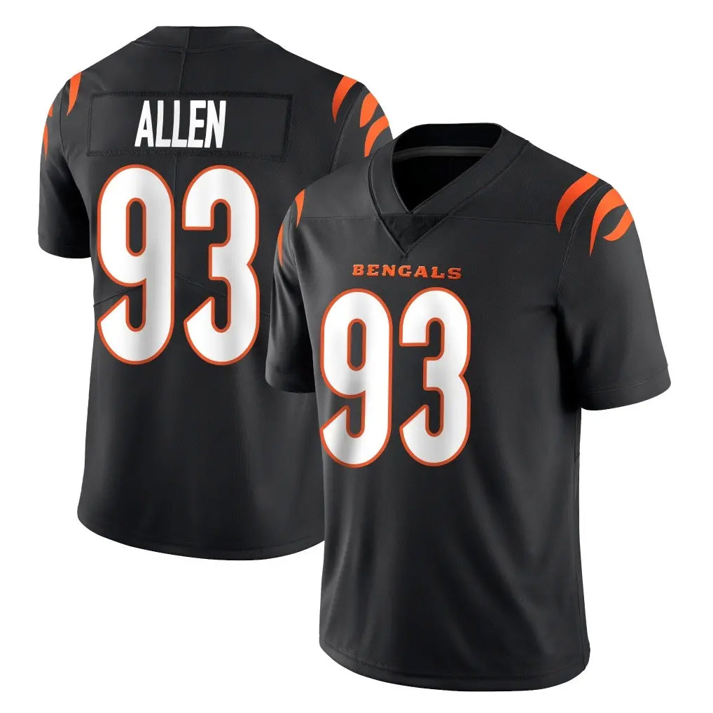 C.Bengals #93 Jonathan Allen Player Black Vapor Untouchable Limited Home Game Ldoa Stitched Jerseys