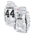 GB.Packers #44 Zaire Franklin Player Arctic Camo Salute to Service Hoodies Limited Game Ldoa Stitched Jerseys