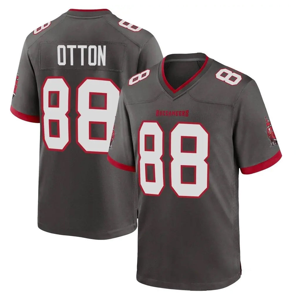TB.Buccaneers #88 Cade Otton Player Pewter Alternate Home Game Ldoa Stitched Jerseys