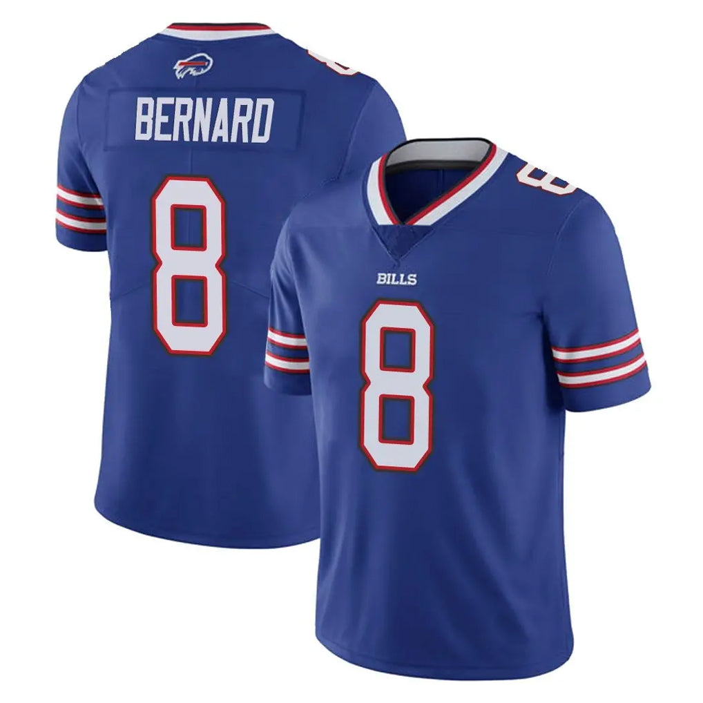B.Bills #8 Terrel Bernard Player Royal Vapor Untouchable Limited Xdoa Stitched Jerseys