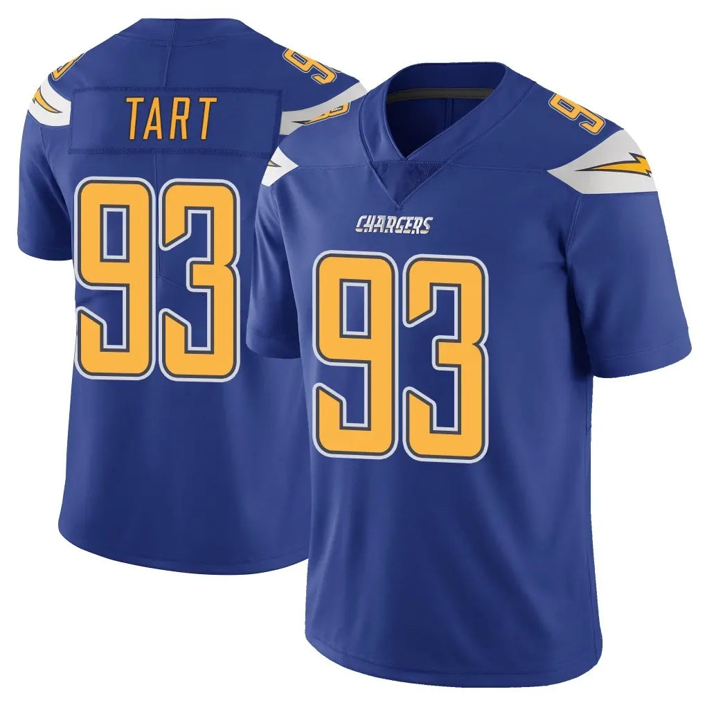 LA.Chargers #93 Teair Tart Player Royal Limited Color Rush Vapor Untouchable Home Game Ldoa Stitched Jerseys