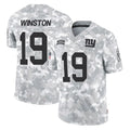 NY.Giants #19 Jameis Winston Player Arctic Camo Salute To Service Limited Game Ldoa Stitched Jerseys