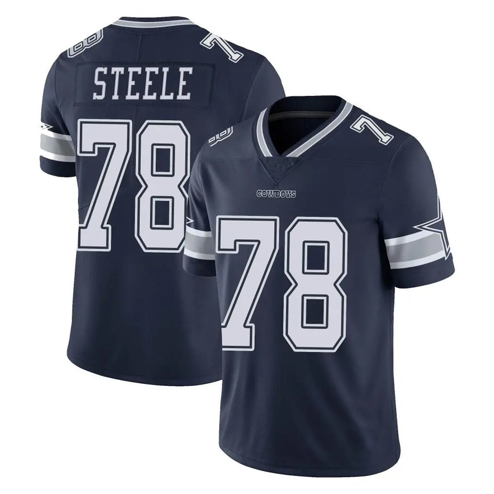 D.Cowboys #78 Terence Steele Player Navy Vapor Untouchable Limited Home Game Kdoa Stitched Jerseys