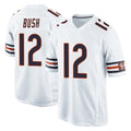 C.Bears #12 Devin Bush Player White Home Game Ldoa Stitched Jerseys