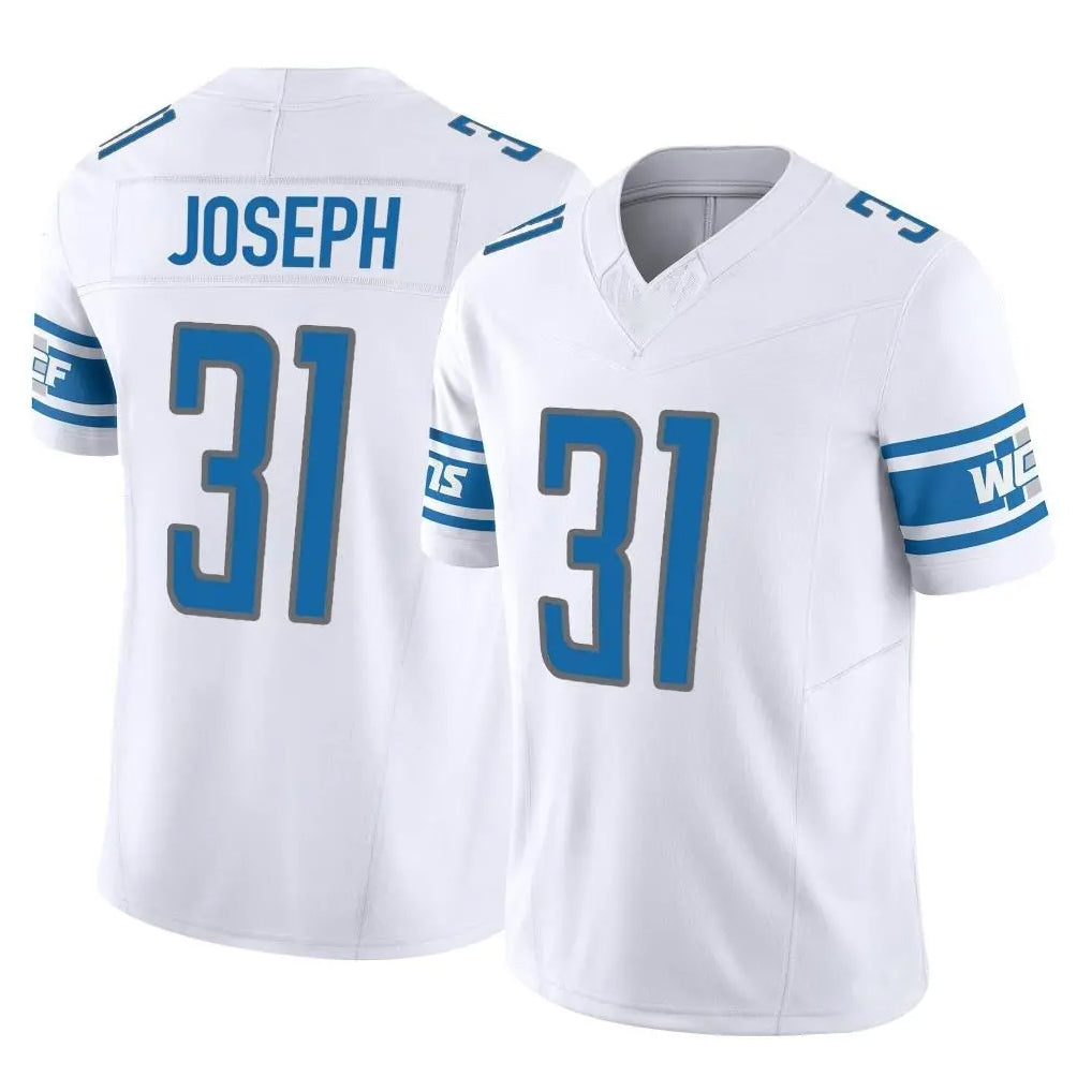 D.Lions #31 Kerby Joseph Player White Vapor F.U.S.E. Limited Home Game Ldoa Stitched Jerseys
