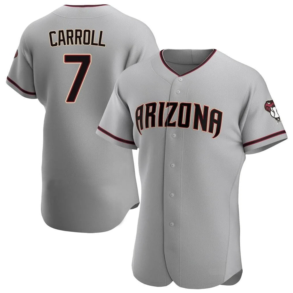 A.Diamondbacks #7 Corbin Carroll Player Gray Road Limited Elite Home Game Ldoa Stitched Jerseys