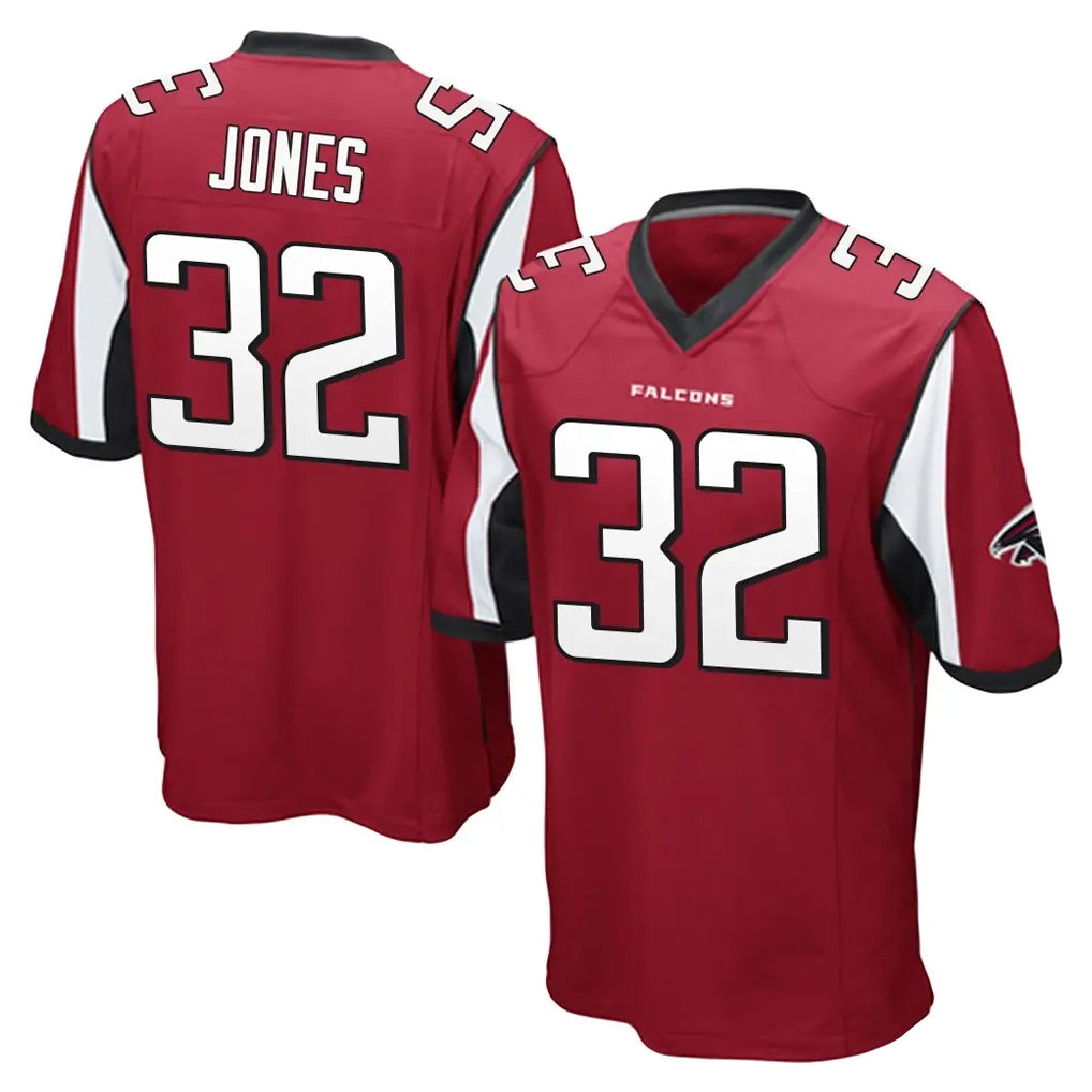 A.Falcons #32 Cash Jones Player Red Color Vapor Home Game Ldoa Stitched Jerseys