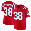 NE.Patriots #38 Rhamondre Stevenson Player Red Limited Vapor F.U.S.E. Home Game Ldoa Stitched Jerseys