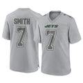 NY.Jets #7 Geno Smith Player Gray Limited Atmosphere Fashion Home Game Ldoa Stitched Jerseys