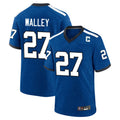 IN.Colts #27 Justin Walley Player Royal Alternate Indiana Nights Home Game Ldoa Stitched Jerseys