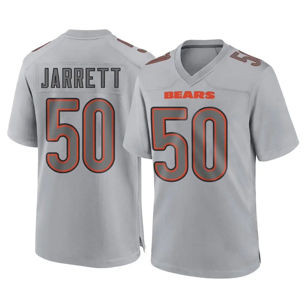 C.Bears #50 Grady Jarrett Player Gray Atmosphere Fashion Game Ldoa Stitched Jerseys