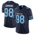 T.Titans #98 Jeffery Simmons Player Navy 2026 Rivalries Collection Limited Home Game Ldoa Stitched Jerseys