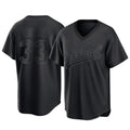 Athletics #33 Henry Bolte Player Black Pitch Fashion T-shirt Home Game Ldoa Stitched Jerseys
