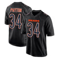 C.Bears #34 Walter Payton Player Carbon Black Fashion Game Ldoa Stitched Jerseys