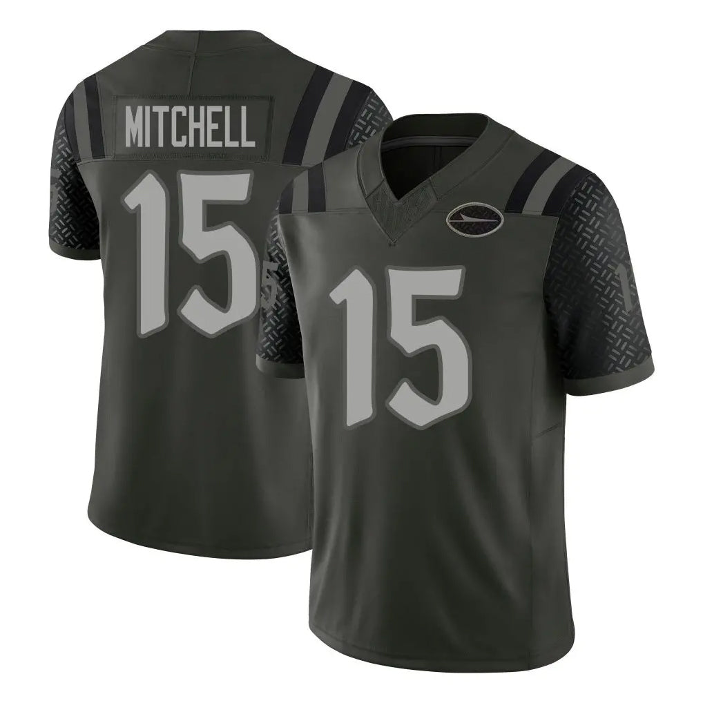 NY.Jets #15 Adonai Mitchell Player Green Limited 2025 Rivalries Collection Home Game Ldoa Stitched Jerseys