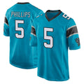 C.Panthers #5 Jaelan Phillips Player Blue Game Ldoa Stitched Jerseys
