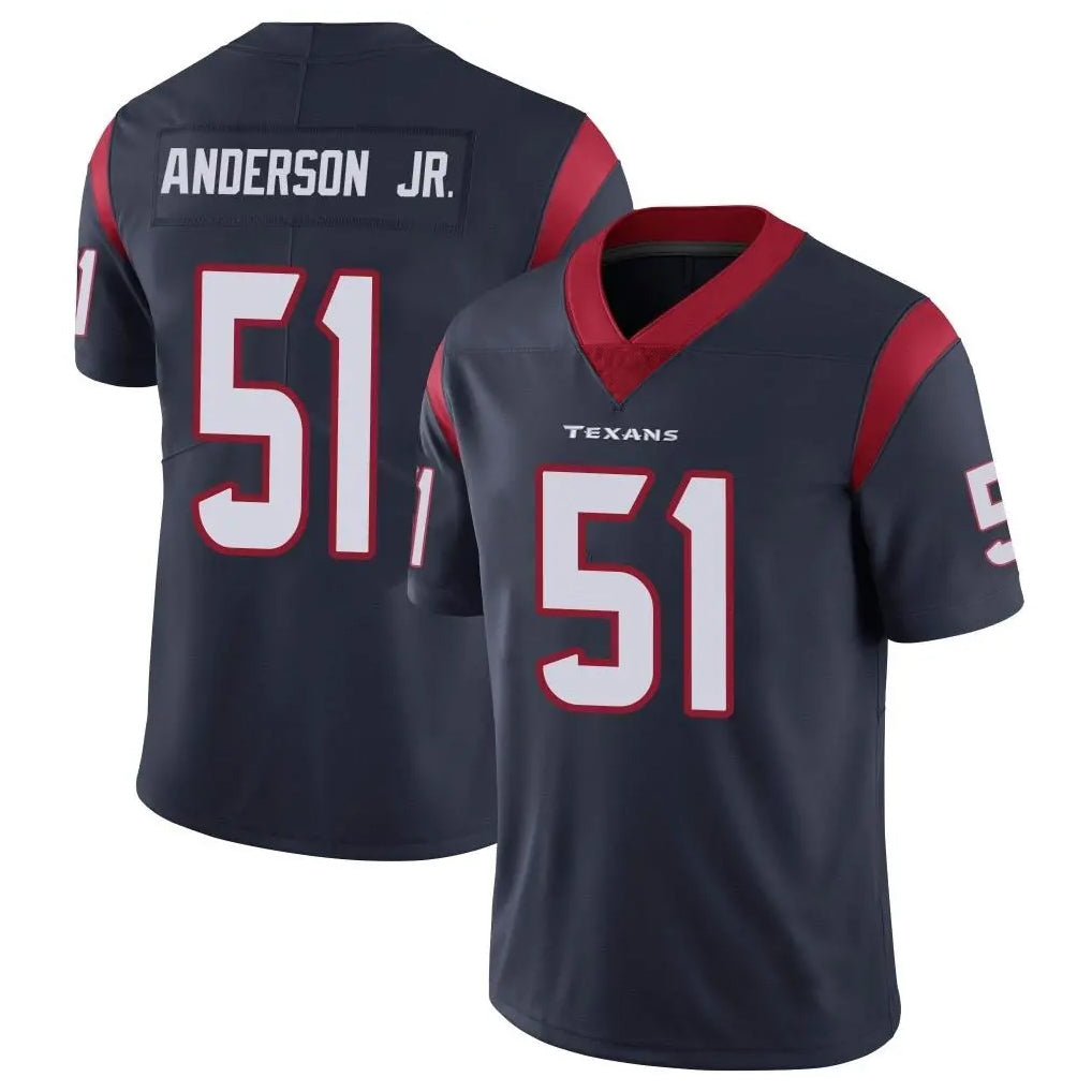 H.Texans #51 Will Anderson Jr. Player Navy Limited Vapor Untouchable Home Game Ldoa Stitched Jerseys
