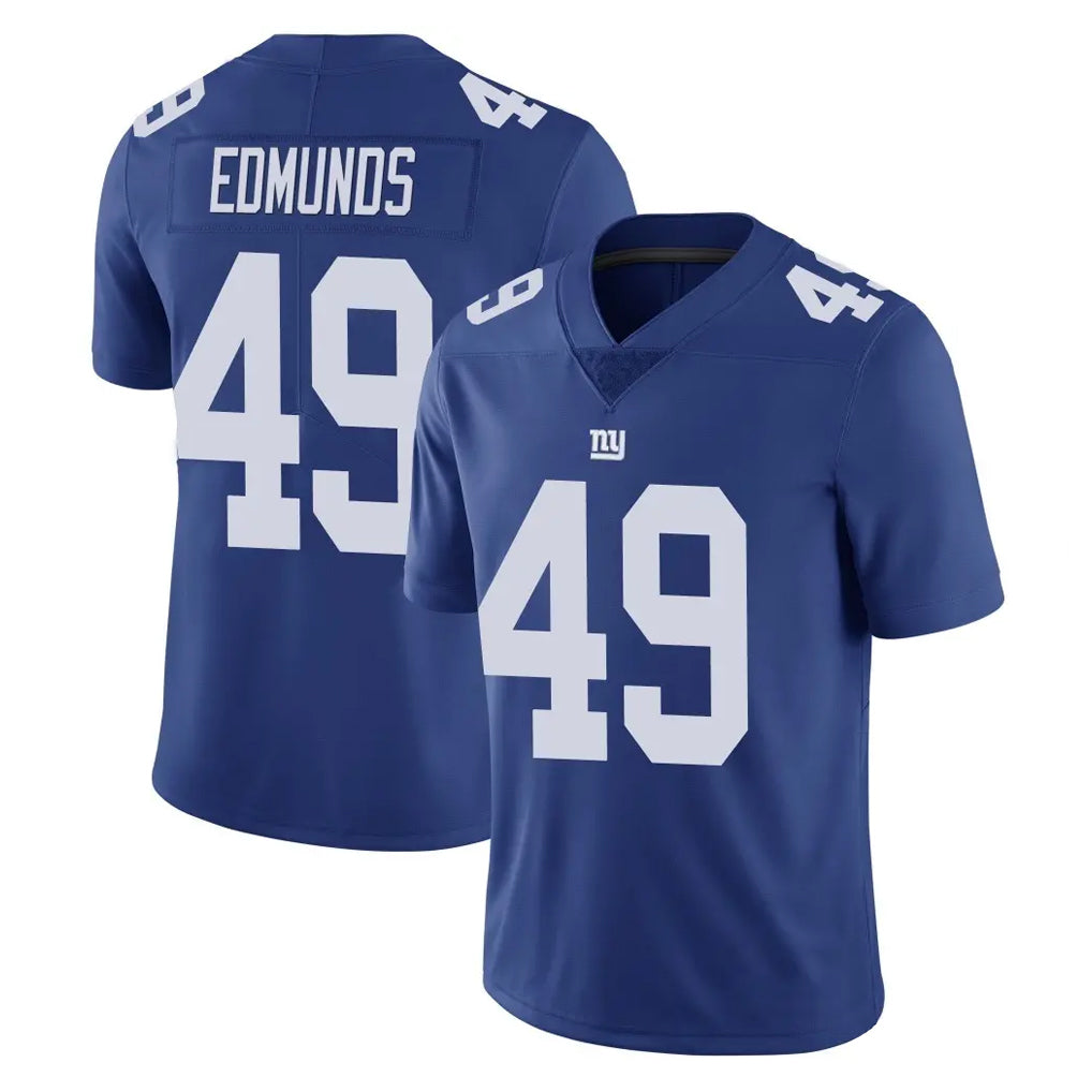 NY.Giants #49 Tremaine Edmunds Player Royal Limited Vapor Untouchable Home Game Ldoa Stitched Jerseys