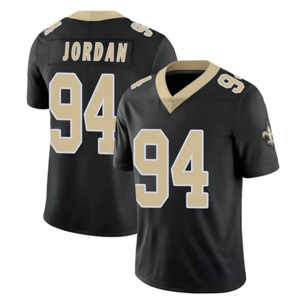 NO.Saints #94 Cameron Jordan Player Black Limited Vapor Untouchable Home Game Ldoa Stitched Jerseys