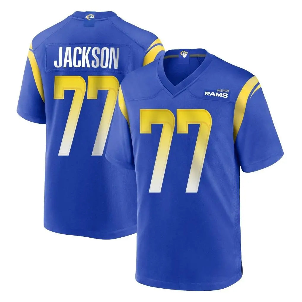 LA.Rams #77 Alaric Jackson Player Royal Home Game Ldoa Stitched Jerseys