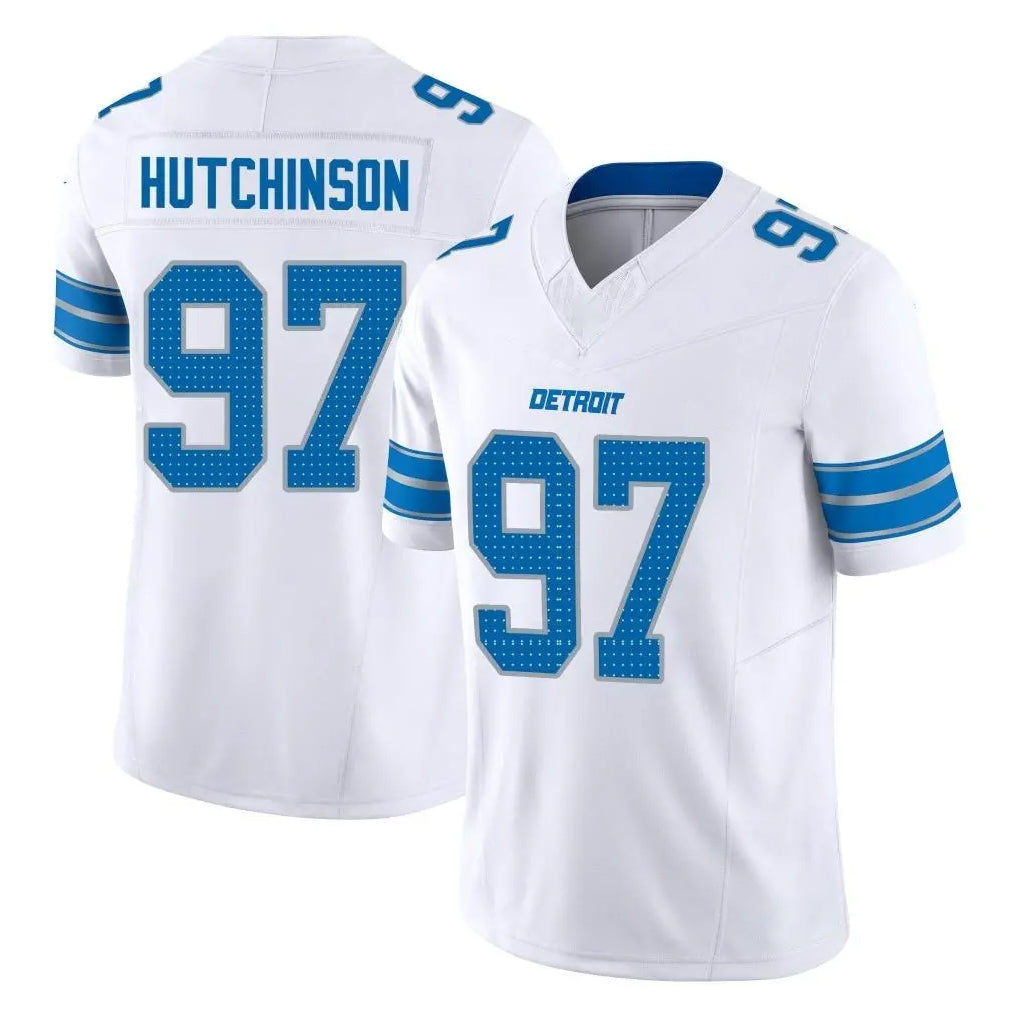 D.Lions #97 Aidan Hutchinson Player White Limited Vapor F.U.S.E. Alternate Home Game Ldoa Stitched Jerseys